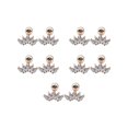 thumbnail image 1 of 5 piezas de aretes de circón para niñas hermosas, accesorio de moda, aretes pequeños, regalo de festival, vestido femenino, adorno blanco S Ropa, zapatos y accesorios Miscelánea Oro rosa XS, 1 of 6