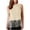 Beige, variant on Women's Sequin Fringe Tank Top Sleeveless Round Neck Sparkly Shimmer Party Tassel Cropped Shiny Outfit