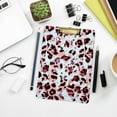 thumbnail image 7 of FMSHPON Pink Leopard Leopard Print Clipboard Hardboard Wood Nursing Clip Board and Pull for Standard A4 Letter 13x9 inches, 7 of 7