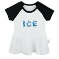 thumbnail image 1 of Nature Ice Pattern Dresses For Baby, Newborn Babies Skirts, Infant Princess Dress, 0-24M Kids Graphic Clothes (Black Raglan Dresses, 18-24 Months), 1 of 4