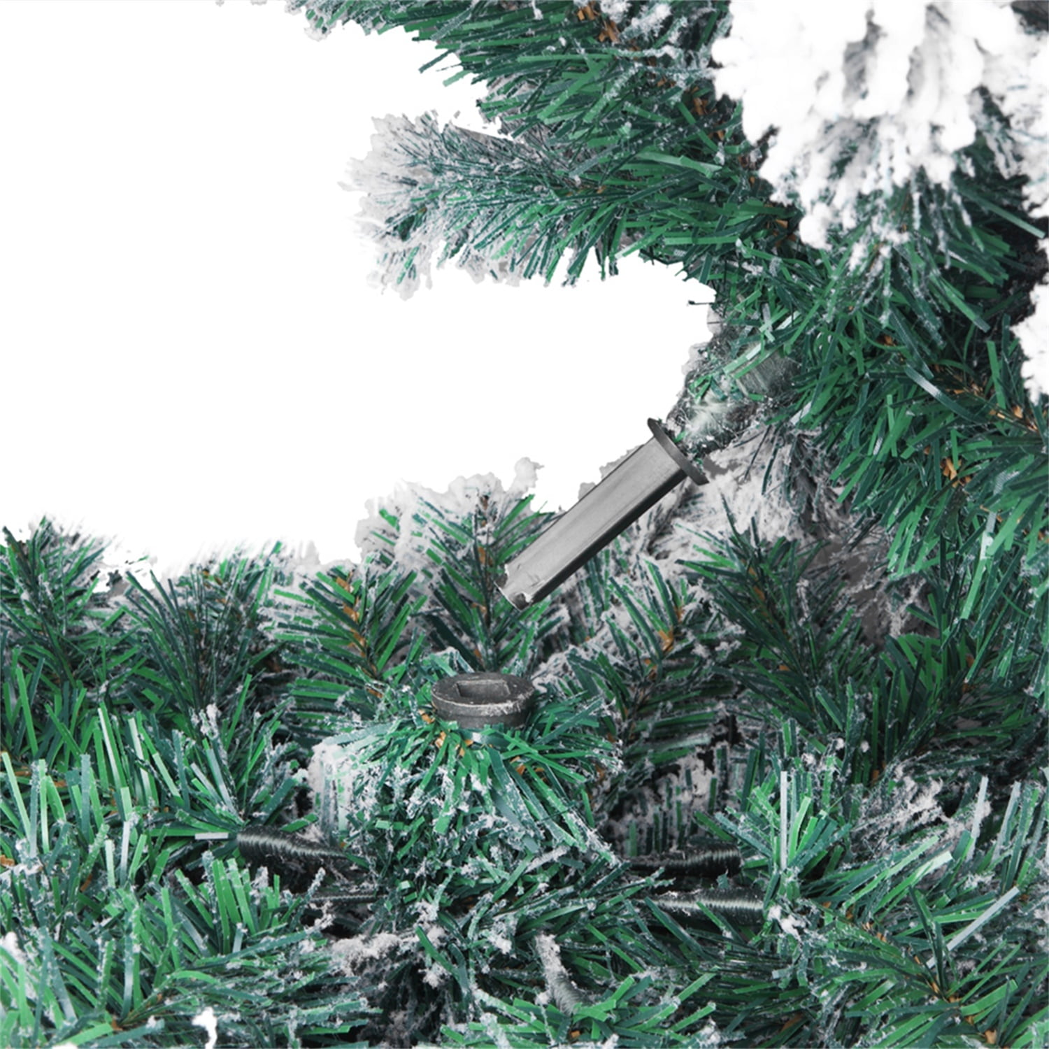 Kepooman 7ft Pvc Flocking Christmas Tree 1300 Branches Spread Out Naturally Tree Kepooman 7ft Pvc Flocking Christmas Tree 1300 Branches Spread Out Naturally Tree
