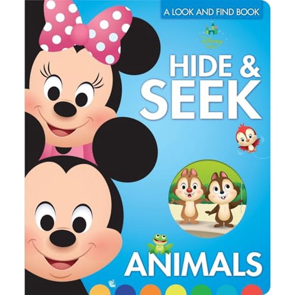 Pre-Owned Disney Baby: Hide & Seek Animals a Look and Find Book: A Look and Find Book (Board book) 1503737047 9781503737044