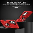thumbnail image 2 of Allytech for Samsung Galaxy A13 5G Case Heavy Duty Hybrid 360 Rotating Ring Stand Magnetic Kickstand Military Grade Anti-Fall Protection Shockproof Hard Phone Cover, Red, 2 of 10