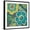 Black Frame, variant on Art.com Floral Assortment Teal on Dark Grey Crop III Art Print by Hugo Wild, 16" x 16"