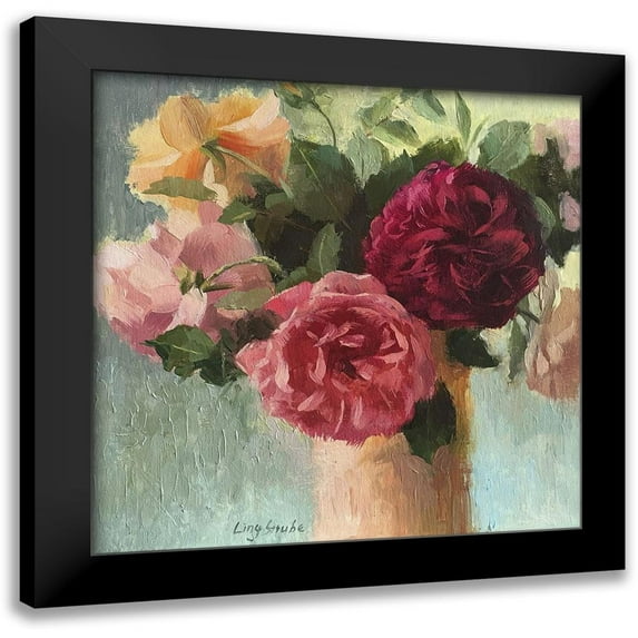 Strube, Ling 20x20 Black Modern Framed Museum Art Print Titled - Happy May