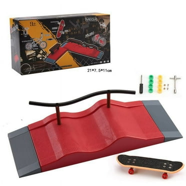 HEMOTON Finger Skateboard Ramp Prop for Enhanced Play and Training Smooth Toy Ramp 2pcs