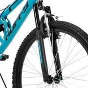Huffy 24 Trail Runner Mountain Bike, Fits Riders 58” - 70”, Teal, Adult, Womens
