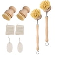thumbnail image 3 of Cepillo para fregar platos, juego de cepillos de madera para fregar platos, platos, ollas y fregadores para limpieza. 8 piezas, 3 of 9