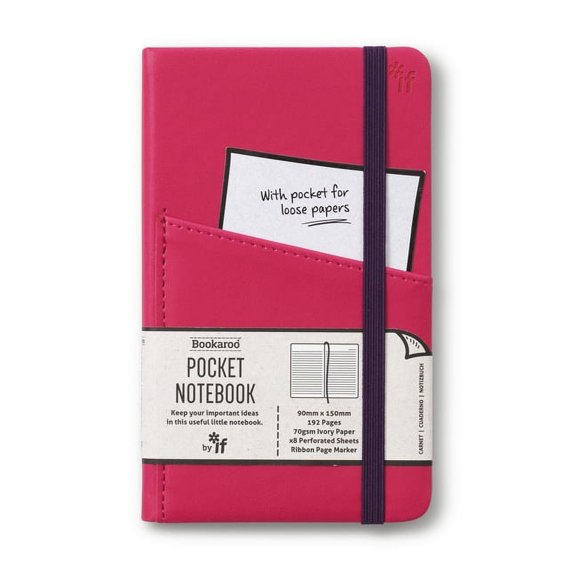 Bookaroo Pocket Notebook (A6) Hot Pink (Other)