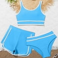 thumbnail image 2 of CAUYDY Toddler Baby Girl Bikini Swimsuit Set 3 Piece Set Bathing Suit with Cover Ups 2T 3T 4T 5T 6T 7T 8T 9T 10T 11T 12T Children Kid Girls Summer Swimwear (Sizes 9-10 Years,H03-Sky Blue), 2 of 5