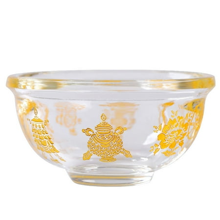 

FRCOLOR Delicate Water Cup Crystal Buddhism Cup Household Offering Cup Offering Accessory