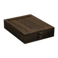 thumbnail image 3 of Estuche de madera para escritores, estuche de almacenamiento de escritorio, hecho a mano con correa, bolso bandolera para artistas, bolso de cartero,, 3 of 8