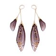 thumbnail image 1 of CNKOO Fairy Cicada Butterfly Wings Earrings Fantasy Tassel Jewelry Gradient Colorful Rhinestone Sequins Long Drop Earrings, 1 of 3