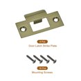 thumbnail image 3 of Uxcell 4Pack Door Strike Plate, 70mm x 40.3mm Stainless Steel Latch Deadbolt Replacement Lock Strike Plate, Bronze, 3 of 6