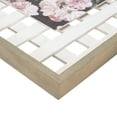 thumbnail image 4 of Above All Love Floral Lattice 22.25 x 22.25 Pine Wood Decorative Framed Art Sign, 4 of 4