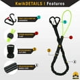 thumbnail image 6 of KwikSafety (Charlotte, NC) SUPERCELL KIT | 3D Full Body Tongue Buckle Safety Harness, 6’ Lanyard, Tool Lanyard, 3’ Anchor ANSI OSHA PPE Fall Protection Arrest Restraint Equipment Construction Roofer, 6 of 8