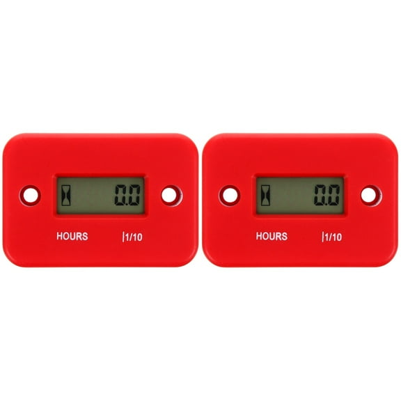 2 Pieces Vibration Hour Meter Automotive Motorcycle Tachometer