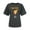 Dark Gray, variant on LUOGENLI Female T-shirts for Womens Ladies Casual Floral Print Loose Fit Short Sleeve Round Neck Top Stylish Summer Blouse for Women Tee T-shirts Womens White Valentines White XXL