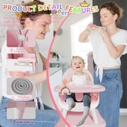 Baby High Chair 6 in 1 Convertible Highchair for Babies and Toddlers Booster Seat Floor Seat Function