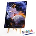 thumbnail image 2 of 40x50cm colorido DIY pintura por número Kit religioso Jesús para decoración del hogar FLhrweasw Nuevo, 2 of 9