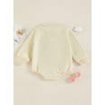 thumbnail image 4 of Suealasg Newborn Baby Girls Boys Fall Outfit Clothes 6 12 18 Months Infant Girls Long Sleeve Cow Print Romper Bodysuit Jumpsuit, 4 of 7