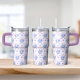 thumbnail image 2 of 20OZ Unicorn Tumbler with Handle and Durable Straw Double Wall Stainless Steel Insulated Travel Mug Perfect Presents for Women Mom Friends on Birthday Christmas Thanksgiving, 2 of 6