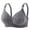 #10Gray, variant on 3 Pcs Women's Minimizer Bras Comfort Cushion Strap Wirefree Full Coverage Large Bust Non-Padded Bra