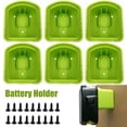 thumbnail image 1 of MesaSe Support de Batterie 6 Pcs Compatible avec Ryobi 18V Montage Mural Support de Batterie Portable Li-ion Support de Rangement de Batterie Réutilisable pour Établi Mural, 1 of 9