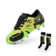 thumbnail image 1 of Tacos de Fútbol DREAM PAIRS Talla 4 Verde Neón Negro con Medias, 1 of 6