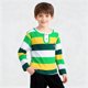 thumbnail image 2 of Odeerbi Chicos Henley Camisas Algodón Color Bloque Rayas Bordado Camisa de Manga Larga, 2 of 6