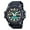 1283-Denim Black, variant on Men's Digital Sports Watch, Military Waterproof Watches LED Screen Large Face Stopwatch Alarm Wristwatch