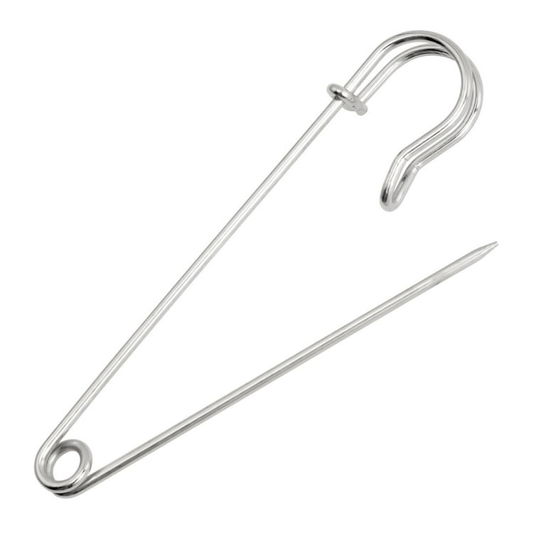 vrupin 50PCS-3.3In Safety Pins Stainless Steel Safety Pins Safety Pins Bulk  Metal Silver Sewing Pins Clothing Clips Tool 75mm Decorative Safety pins  (3.3 50) 3.3 50pcs