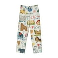 thumbnail image 4 of Easygdp Dogs Funny Pets Men's Pajama Pant, Sleep Elastic Waistband Lounge Pants - Large, 4 of 9