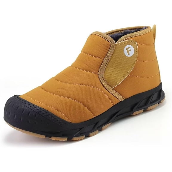 Women Snow Boots Lightweight Non-slip Winter Shoes with Fuzz Lined Warm Slip-on High Top Boots