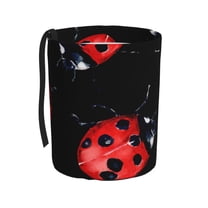 Easygdp Beautiful Red Ladybug Car Trash Can Garbage Car Accessories Trash Can Car Waste Bin for for Driver and Passenger Any Vehicle