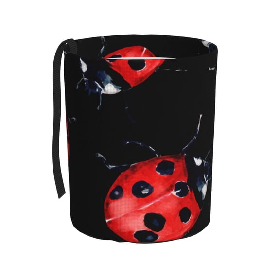 Easygdp Beautiful Red Ladybug Car Trash Can Garbage Car Accessories Trash Can Car Waste Bin for for Driver and Passenger Any Vehicle