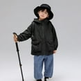thumbnail image 4 of zbxnLI Boys Outdoor Jackets Lightweight Hiking Travel Coats Hooded Outerwear Jackets with Pockets, 4 of 7