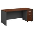 thumbnail image 1 of Pemberly Row Office Desk with Drawers in Hansen Cherry - Engineered Wood, 1 of 7