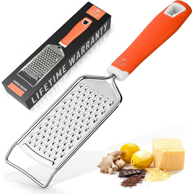 Zulay Kitchen Manual Rotary Cheese Grater with Handle - White, 1