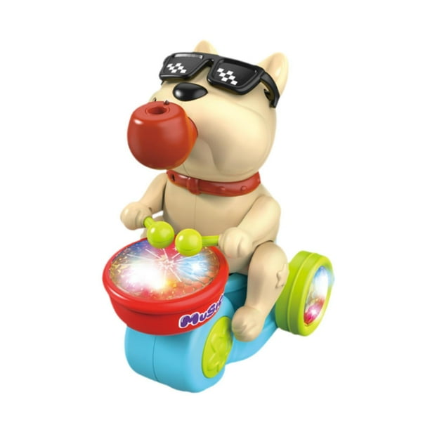 Juguete de animales que caminan para bebés, juguete divertido con movimiento, juguete sensorial, juguete educativo interactivo. blanco