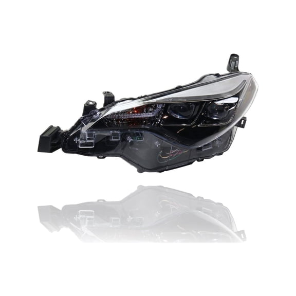Headlight Assembly - Cooling Direct Fit/For TO2502250 17-19 Toyota Corolla-SE/XLE/XSE/50th-Anniversary Model - Left Hand - Driver, Multi-LED With LED-Accent, NSF