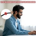 thumbnail image 6 of Cat Shape Eye Glasses Ear Grips, 25 Pairs Anti-Slip Eyeglass Ear Hooks with Box for Sunglasses Ear Hooks, Blue, 6 of 7