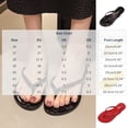 thumbnail image 3 of XUNKUSGA Flip Flops for Women Summer Beach Leather Flat Thong Sandals for Women Lightweight Durable Non-Slip Essentials Slides for Women,Red,9, 3 of 9