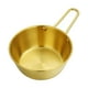 thumbnail image 1 of Cuenco de Arroz Dorado, Cuenco de Acero Inoxidable para Vino Caliente y Frío, Diseño Mate Cepillado, Uso Versátil En La Cocina, Perfecto para Pasta, Carne, para Comer En Restaurantes o En Casa, Vario, 1 of 2