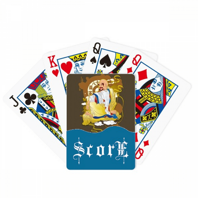 Culture Dix-Huit Arhats Modèle Illustration Score Poker Jeu d'Index de Cartes à Jouer