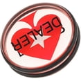 thumbnail image 2 of 3 Inch Button with Rubber Ring for Texas Holden, Blackjack, Roulette Casino Poker Chip High Quality and Durable, 2 of 5
