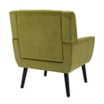 thumbnail image 5 of UWR-Nite Accent Chair, Upholstered Button Tufted Armchair, Velvet Sofa Chairs for Bedroom, Living Room, Mid Century Modern Comfy Reading Chair, 5 of 6
