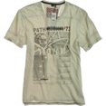 thumbnail image 1 of Camiseta gráfica con cuello en V Buffalo David Bitton Nebaz para hombre beige extragrande, 1 of 1