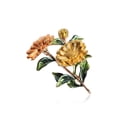 thumbnail image 4 of Jumpingount Broche de flor estética, elegante, bonito, fecha, broche de pecho, aniversario, cumpleaños, vacaciones, joyería de moda, regalo femenino Accesorios de disfraces Amarillo Jumpingount AP010764-01, 4 of 6