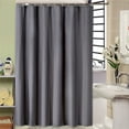 thumbnail image 6 of Dark Grey Soft Waterproof Shower Curtain Bath Curtains Various Sizes with Hooks, 6 of 6